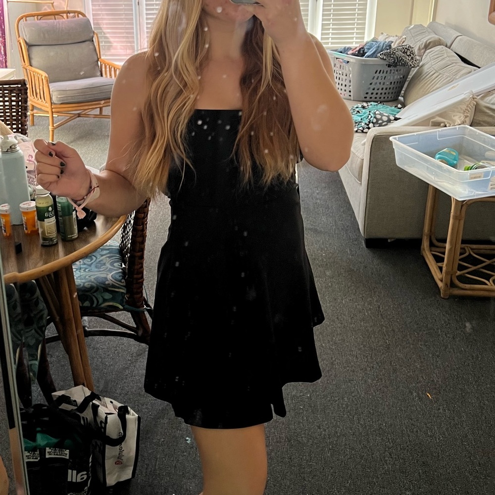 Black Bow Back Cocktail Dress